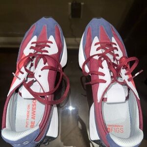 Figs New Balance Maroon and Blue Athletic Sneakers